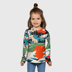 Лонгслив детский Воспоминания об Японии, цвет: 3D-принт — фото 2