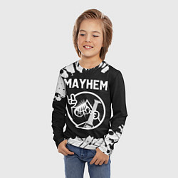Лонгслив детский Mayhem КОТ Краска, цвет: 3D-принт — фото 2