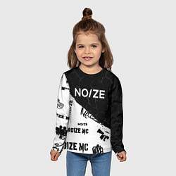 Лонгслив детский Noize mc Паттерн, цвет: 3D-принт — фото 2