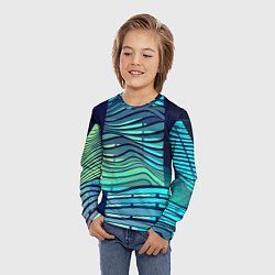Лонгслив детский Abstraction Архитектура, цвет: 3D-принт — фото 2