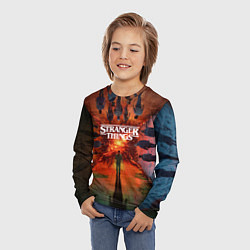 Лонгслив детский Stranger Things 4 Измерения, цвет: 3D-принт — фото 2