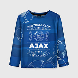 Лонгслив детский Ajax Football Club Number 1, цвет: 3D-принт