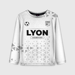 Лонгслив детский Lyon Champions Униформа, цвет: 3D-принт