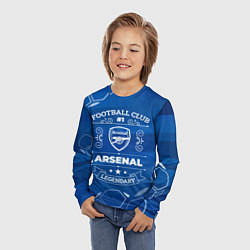 Лонгслив детский Arsenal FC 1, цвет: 3D-принт — фото 2