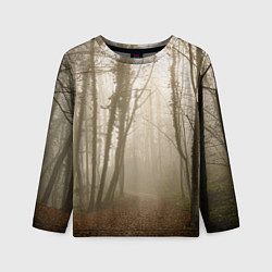Лонгслив детский Туманный лес на восходе, цвет: 3D-принт