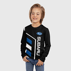 Лонгслив детский Subaru Auto, цвет: 3D-принт — фото 2