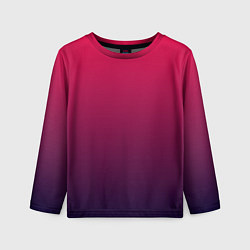 Лонгслив детский RED to dark BLUE GRADIENT, цвет: 3D-принт