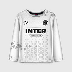 Лонгслив детский Inter Champions Униформа, цвет: 3D-принт