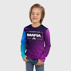 Лонгслив детский Mafia Gaming Champion: рамка с лого и джойстиком н, цвет: 3D-принт — фото 2