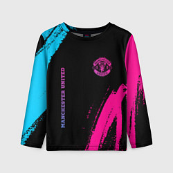 Детский лонгслив Manchester United Neon Gradient