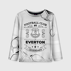 Лонгслив детский Everton Football Club Number 1 Legendary, цвет: 3D-принт