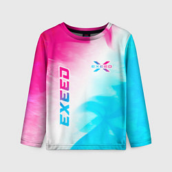 Лонгслив детский Exeed Neon Gradient, цвет: 3D-принт
