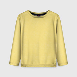 Детский лонгслив Текстурированный лимонно-желтый однотонный