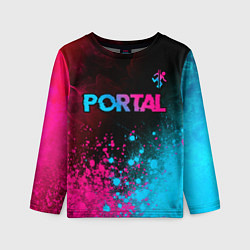 Детский лонгслив Portal Neon Gradient