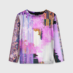 Лонгслив детский Glitch art Fashion trend, цвет: 3D-принт