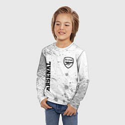 Лонгслив детский Arsenal Sport на светлом фоне, цвет: 3D-принт — фото 2