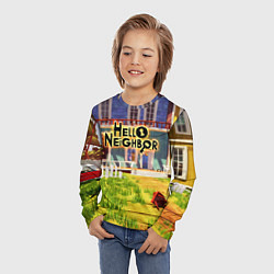 Лонгслив детский Hello Neighbor: Дом, цвет: 3D-принт — фото 2