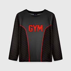 Детский лонгслив GYM - Красные соты