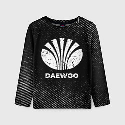 Лонгслив детский Daewoo с потертостями на темном фоне, цвет: 3D-принт