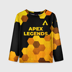 Лонгслив детский Apex Legends - gold gradient: символ сверху, цвет: 3D-принт
