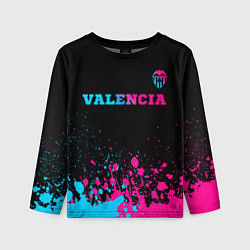 Детский лонгслив Valencia - neon gradient: символ сверху