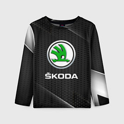 Лонгслив детский Skoda Абстракция, цвет: 3D-принт