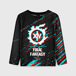 Детский лонгслив Final Fantasy в стиле glitch и баги графики на тем
