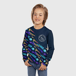 Лонгслив детский Ajax градиентные мячи, цвет: 3D-принт — фото 2