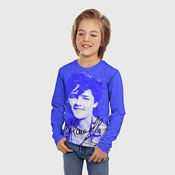 Лонгслив детский Юрий Шатунов в детстве - автограф, цвет: 3D-принт — фото 2