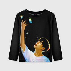 Лонгслив детский BTS Kim Yohan Butterfly, цвет: 3D-принт
