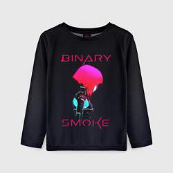 Лонгслив детский Binary Smoke, цвет: 3D-принт