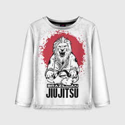 Детский лонгслив Jiu Jitsu red sun