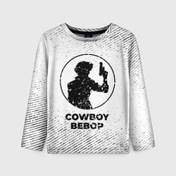 Лонгслив детский Cowboy Bebop с потертостями на светлом фоне, цвет: 3D-принт