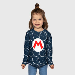 Лонгслив детский Super Mario Sunshine, цвет: 3D-принт — фото 2