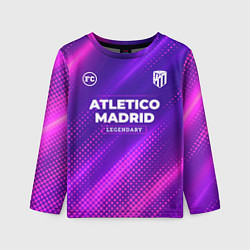Лонгслив детский Atletico Madrid legendary sport grunge, цвет: 3D-принт
