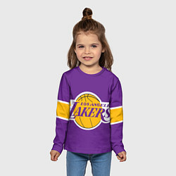 Лонгслив детский LA Lakers NBA, цвет: 3D-принт — фото 2