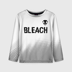 Детский лонгслив Bleach glitch на светлом фоне: символ сверху