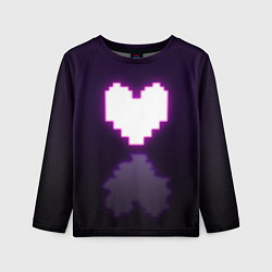 Лонгслив детский Undertale heart neon, цвет: 3D-принт