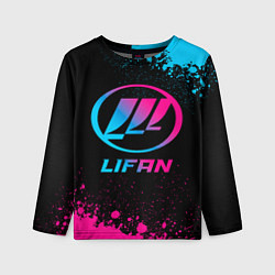 Лонгслив детский Lifan - neon gradient, цвет: 3D-принт