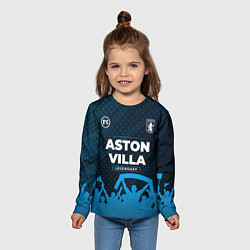 Лонгслив детский Aston Villa legendary форма фанатов, цвет: 3D-принт — фото 2