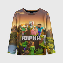 Детский лонгслив Юрий Minecraft