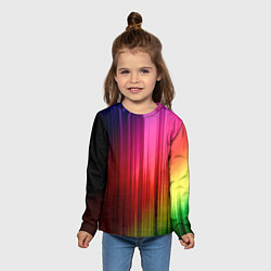 Лонгслив детский Цветной спектр, цвет: 3D-принт — фото 2