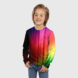 Лонгслив детский Цветной спектр, цвет: 3D-принт — фото 2