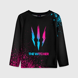 Лонгслив детский The Witcher - neon gradient, цвет: 3D-принт