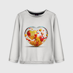 Лонгслив детский Влюблённые сердца - сувенир, цвет: 3D-принт