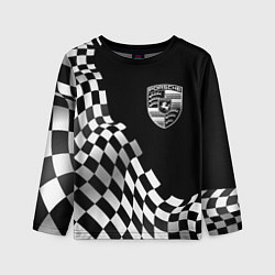 Лонгслив детский Porsche racing flag, цвет: 3D-принт