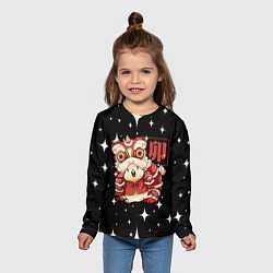 Лонгслив детский Китайский кролик 2023, цвет: 3D-принт — фото 2