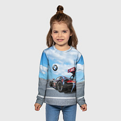 Лонгслив детский BMW racing team - Motorsport - M Performance, цвет: 3D-принт — фото 2