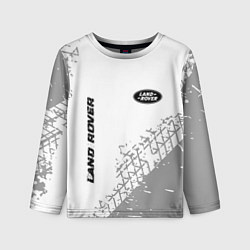 Лонгслив детский Land Rover speed на светлом фоне со следами шин: н, цвет: 3D-принт