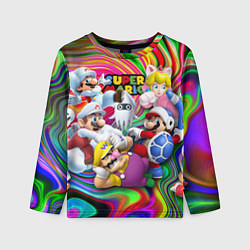 Лонгслив детский Super Mario - Gaming aesthetics - Collage, цвет: 3D-принт